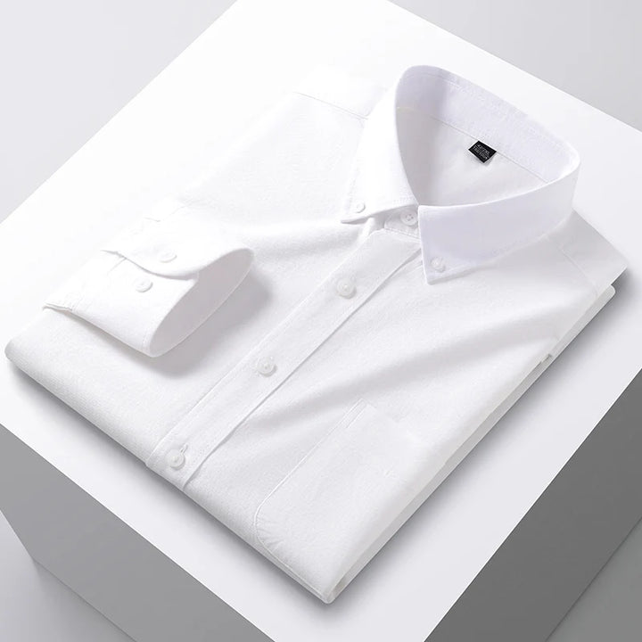 Men’s Oxford Dress Shirt Up to 5XL | Business Formal Style