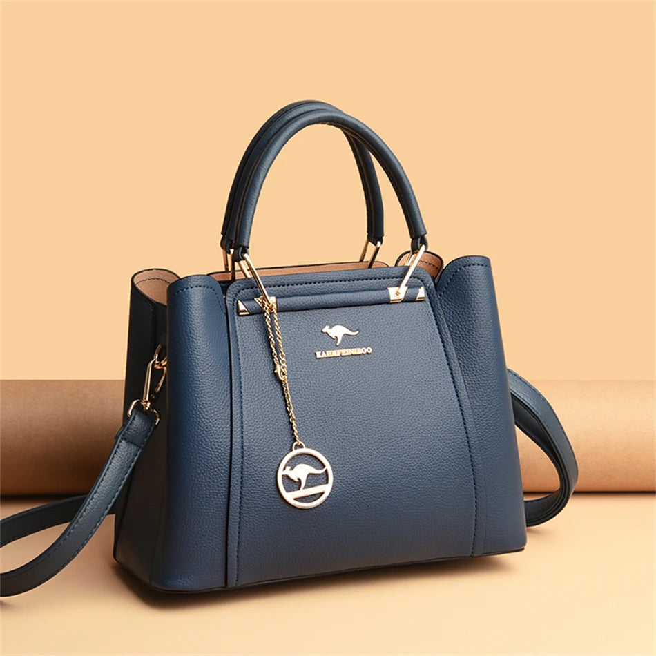 Women’s Three-Layer Shoulder Bag | Large Capacity Crossbody Tote