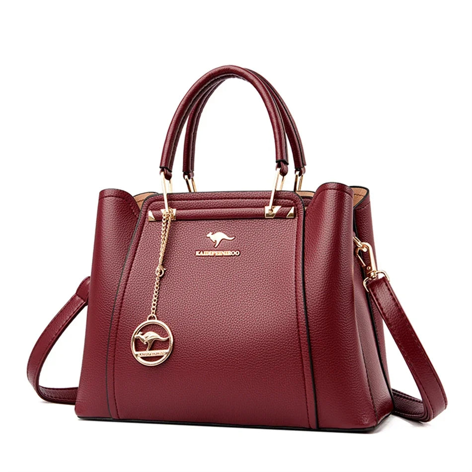 Women’s Three-Layer Shoulder Bag | Large Capacity Crossbody Tote