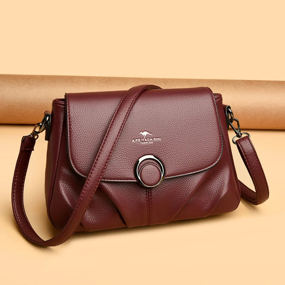 Women’s Soft PU Shoulder Crossbody Bag | حقيبة كتف نسائية ناعمة