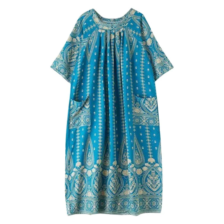 Women’s Floral Maternity Lounge Dress | فستان بيت واسع ومريح - Floral