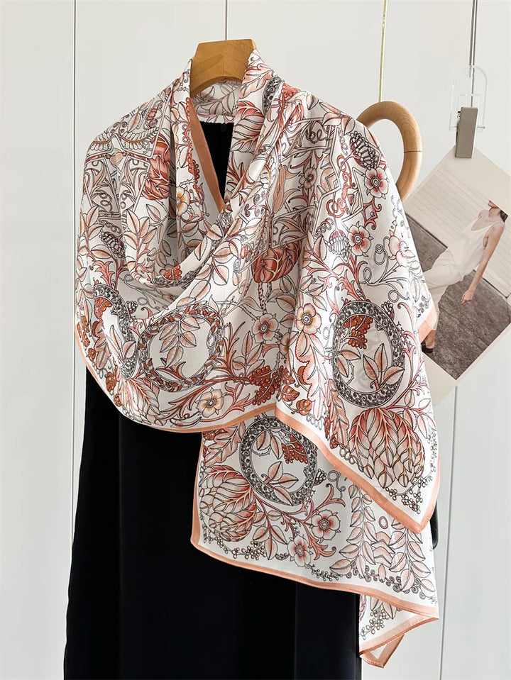 Women’s Pure Silk Printed Scarf