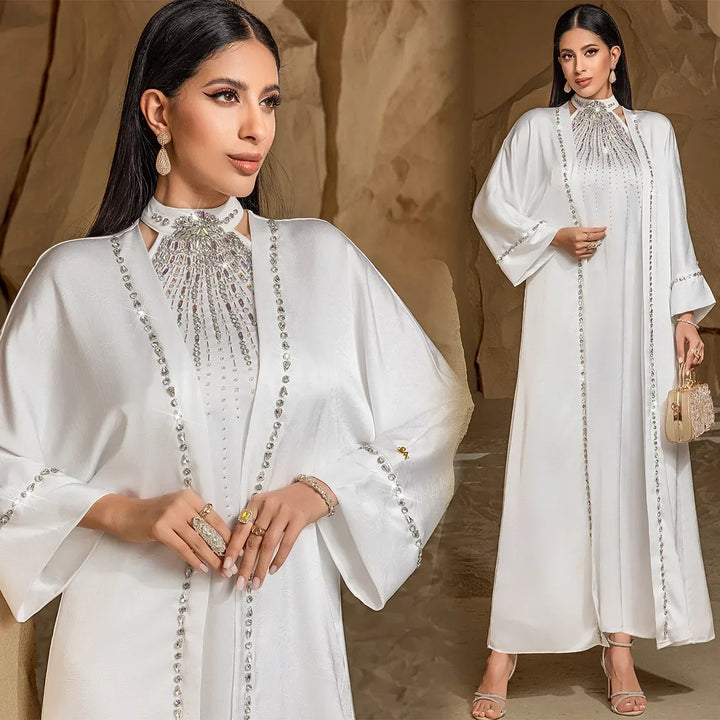 The Diamond-Draped Kimono Set