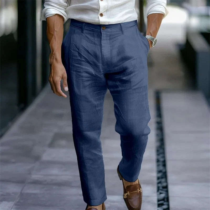 Men’s Casual Cropped Pants | Lightweight Loose Fit