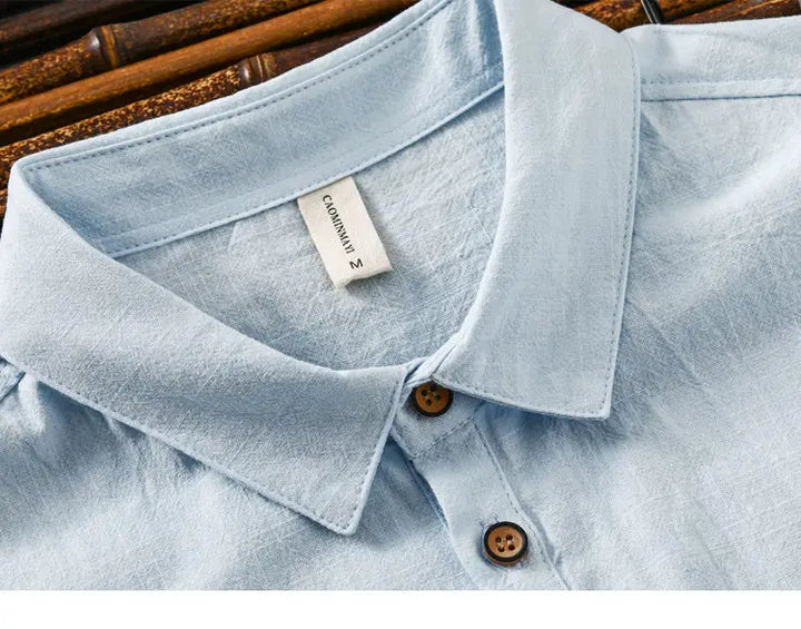 Men’s Linen Blend Polo Shirt | Breathable Summer Casual Style