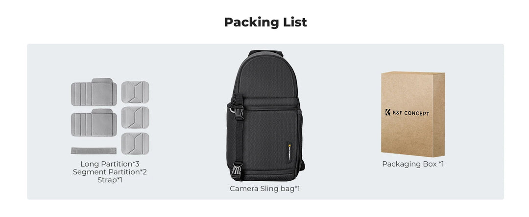 Men’s Waterproof Camera Sling Backpack 10L | حقيبة كاميرا رجالية مقاومة للماء 10 لتر