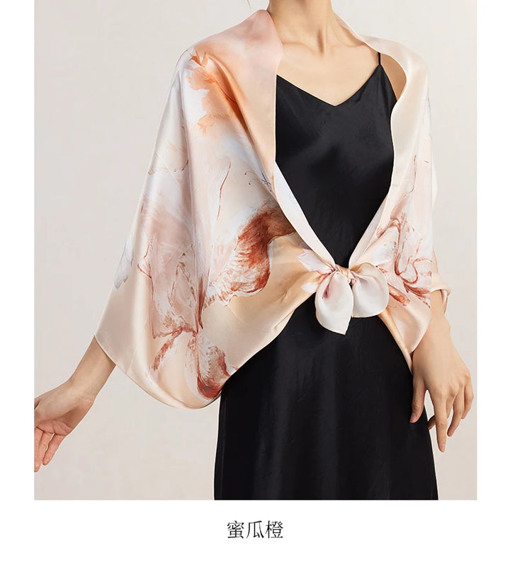 Women’s Silk Shawl | Elegant Gift-Worthy Long Drape