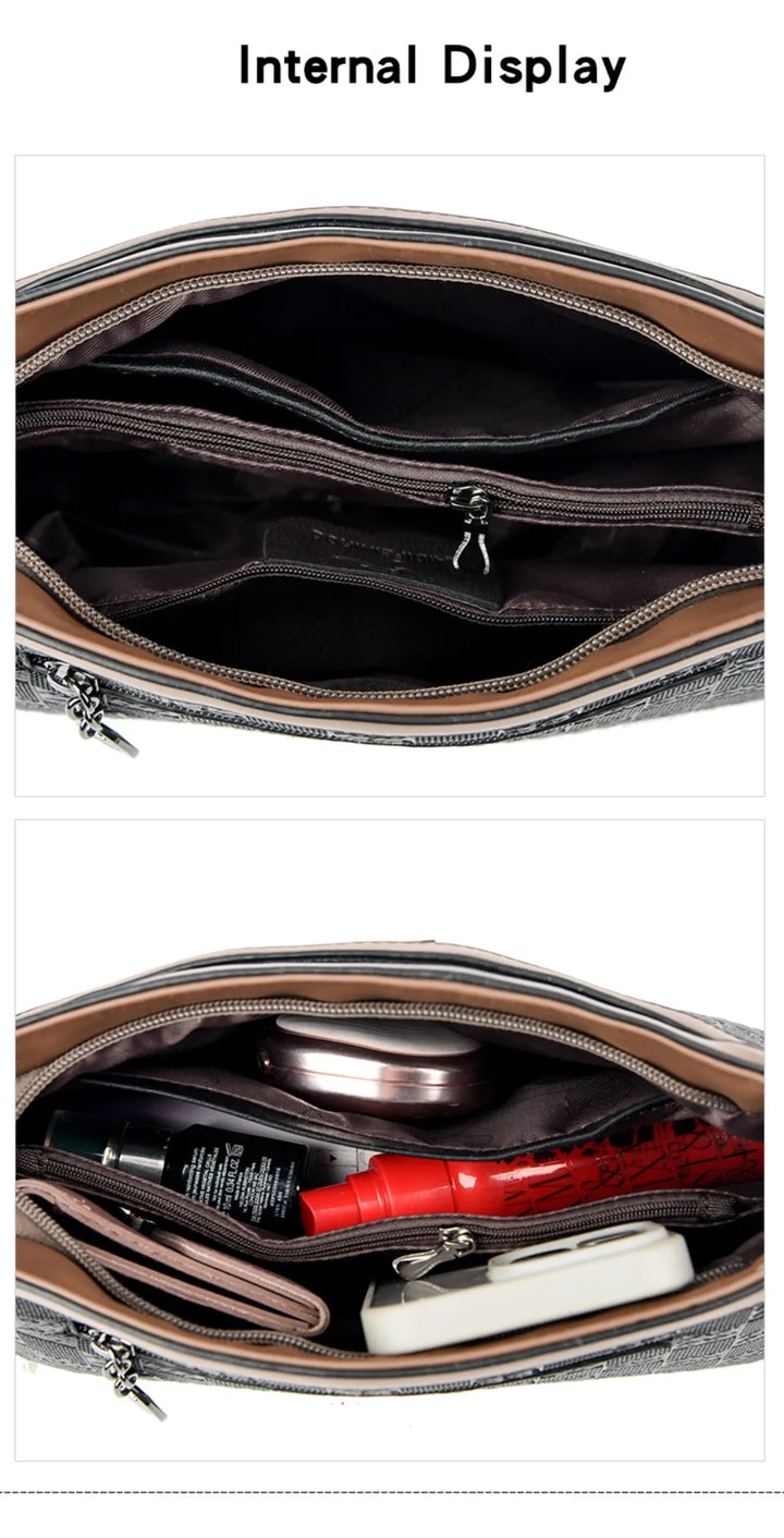 Women’s Plaid Shoulder Crossbody Bag | حقيبة نسائية بنقشة مربعات