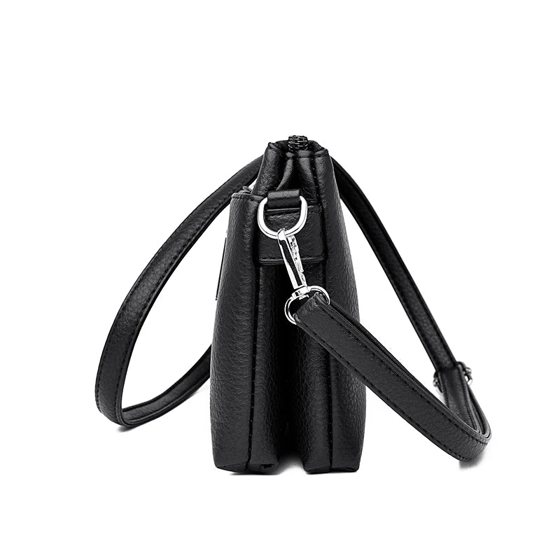 Women’s Solid Shoulder Crossbody Bag | حقيبة كتف نسائية عملية