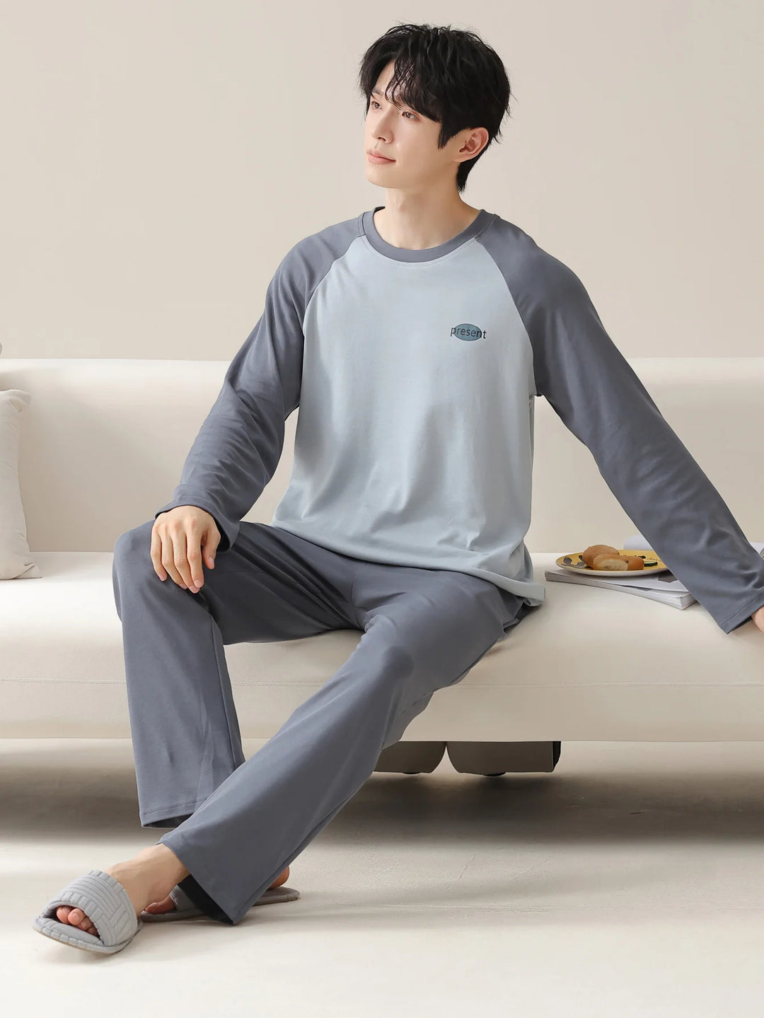 Men’s Cotton Pajama Set | Classic Long Sleeve Homewear