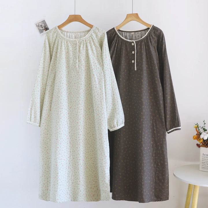 Women’s Cotton Sleep Dress | جلابية قطنية صيفية للبيت - Cute Print