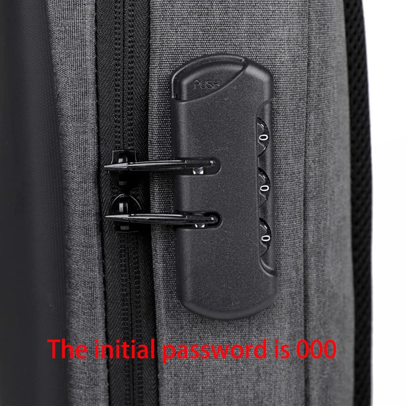 Men’s Anti-Theft USB Chest Bag | حقيبة صدر رجالية مضادة للسرقة مع USB
