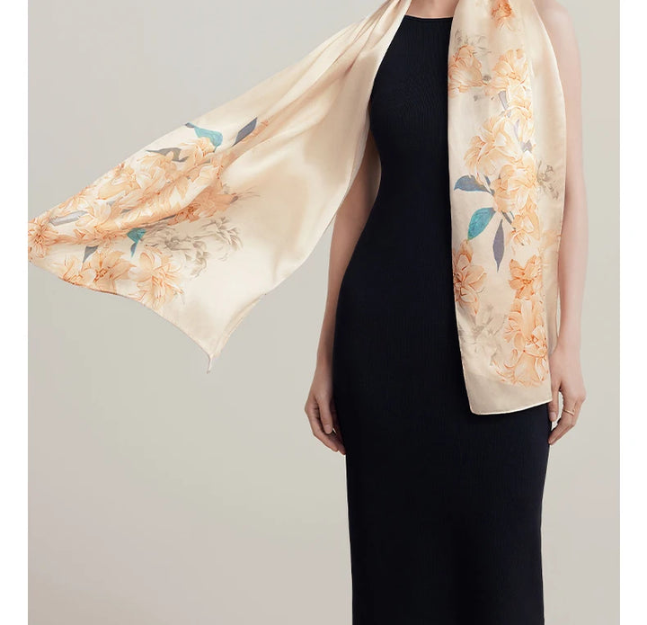 Women’s Silk Shawl | Elegant Gift-Worthy Long Drape