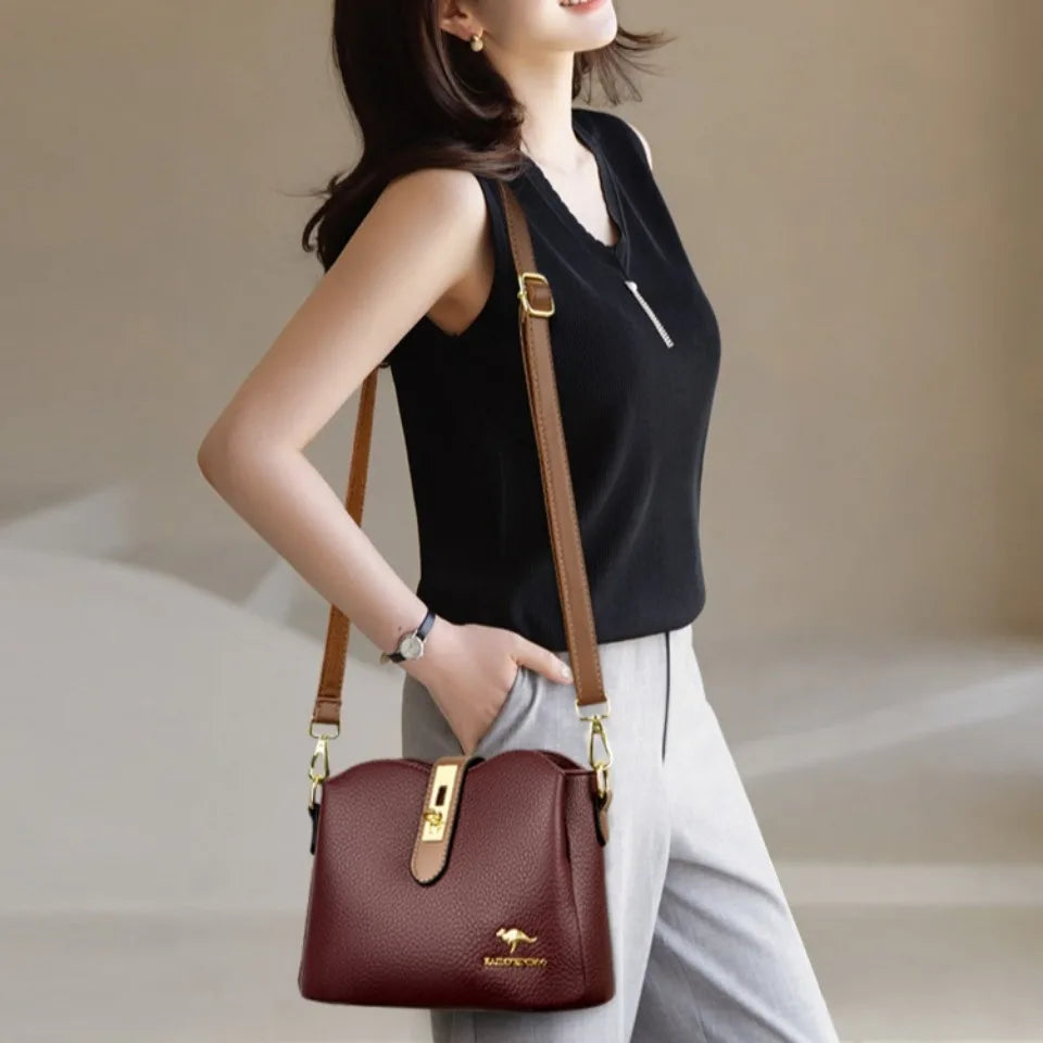 Women’s Soft Top-Handle Shoulder Bag | حقيبة نسائية بيد علوية