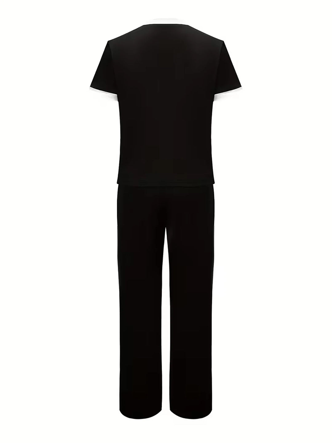 Women’s Printed 2-Piece Set | Casual Short Sleeve Top & Pants