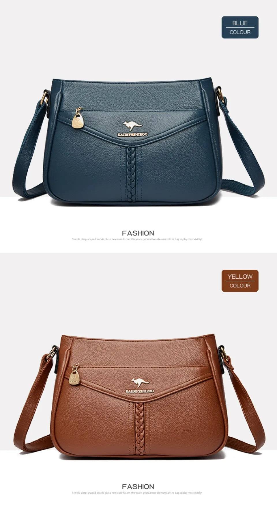 Women’s Soft Flap Shoulder Bag | حقيبة كتف نسائية ناعمة وعملية