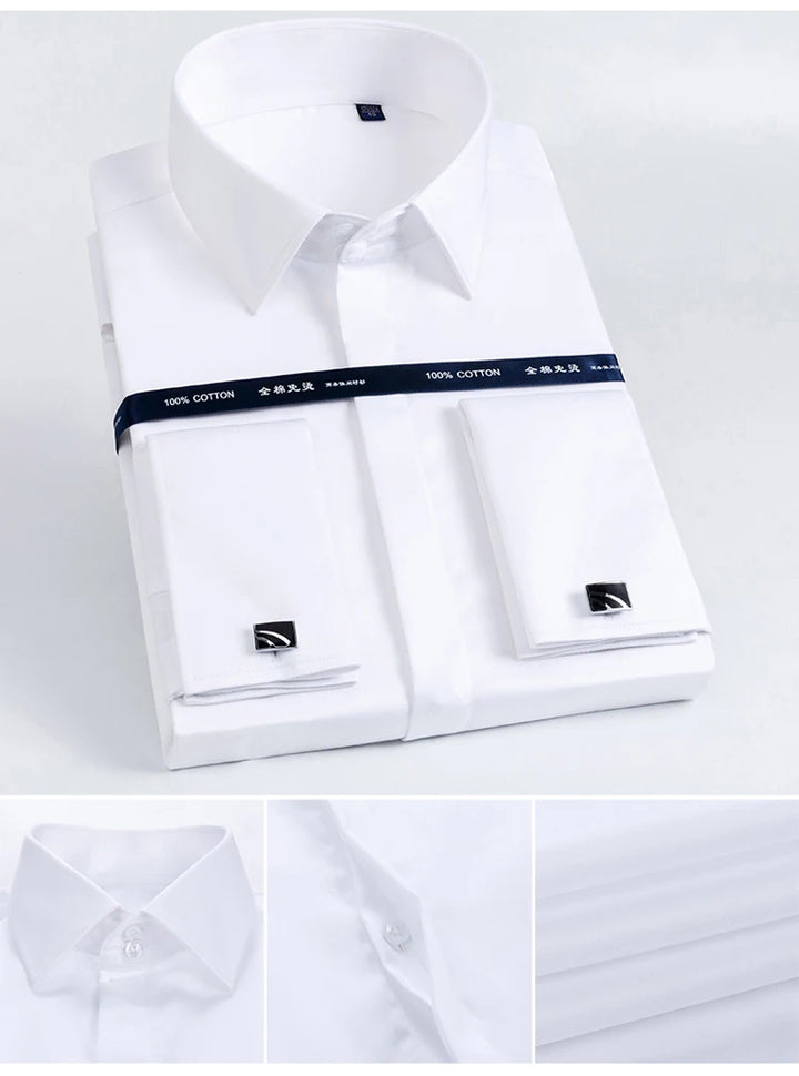 Men’s French Cuff Dress Shirt | Refined Formal Style