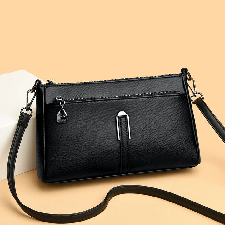 Women’s Solid Shoulder Crossbody Bag | حقيبة كتف نسائية عملية