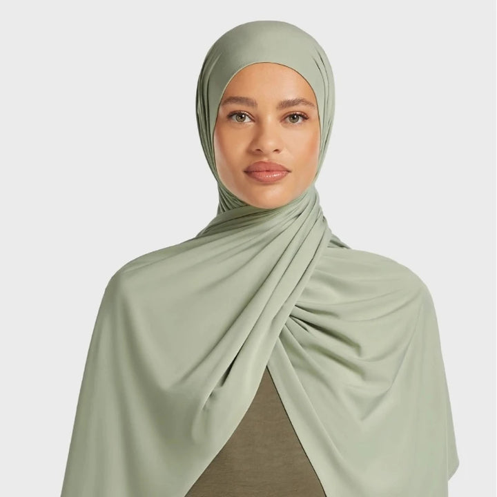 Women’s Liquid Jersey Hijab Scarf | Soft Everyday Drape