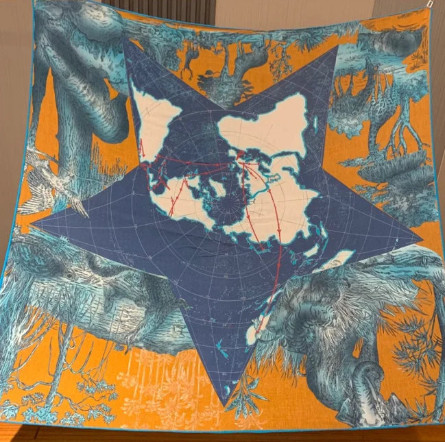 Women’s Luxury Silk Shawl | Bold Statement Elegance