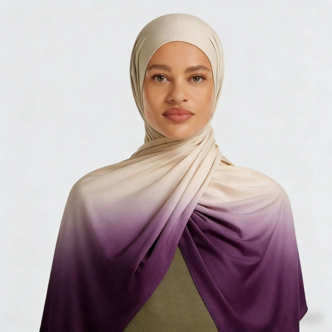 Women’s Liquid Jersey Hijab Scarf | Gradient Everyday Drape