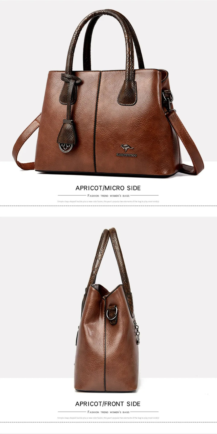 Women’s Patchwork Shoulder Bag | Large Capacity Crossbody Tote