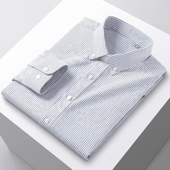 Men’s Oxford Dress Shirt Up to 5XL | Business Formal Style