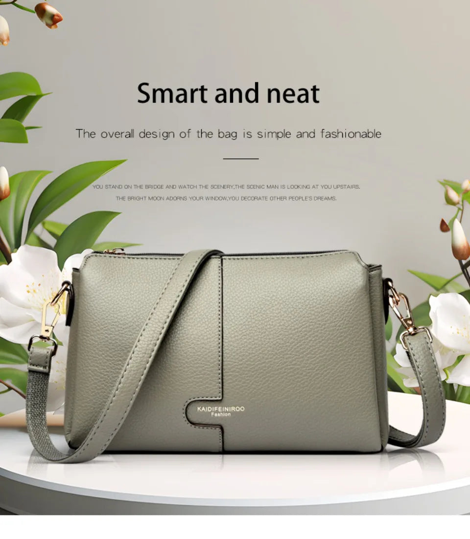 Women’s Soft Leather-Look Shoulder Bag | Elegant Summer Crossbody