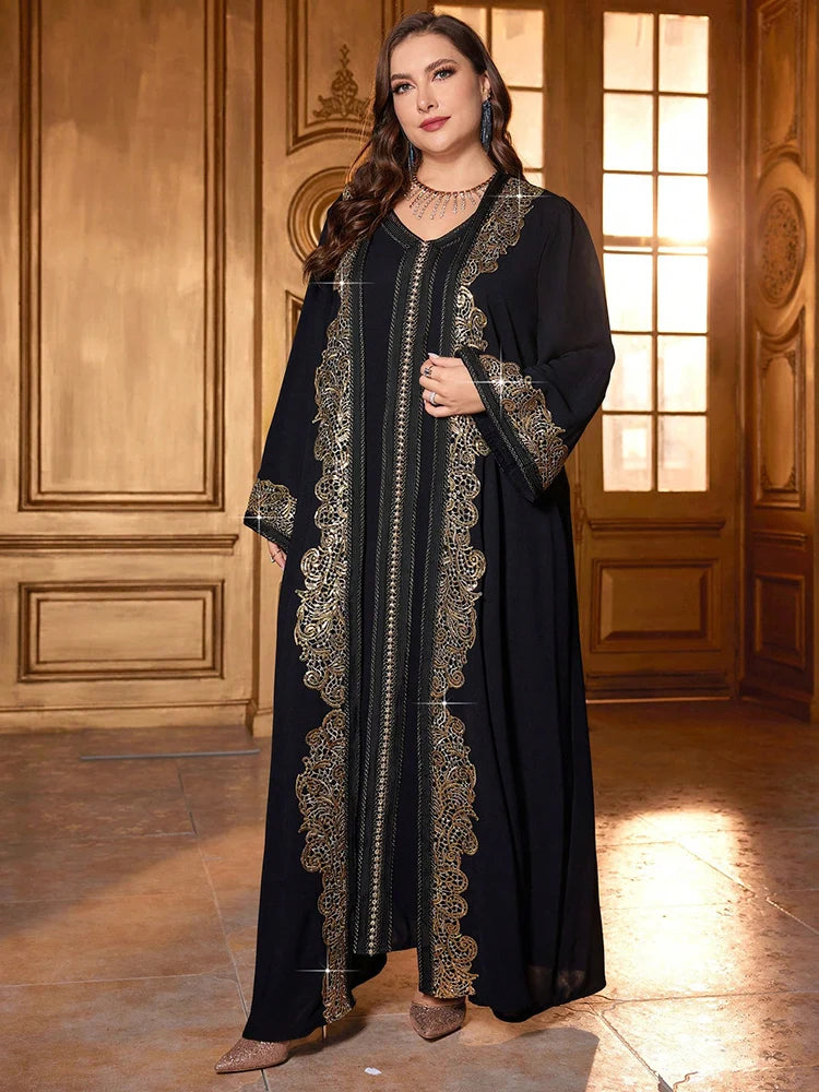 Women’s Outfit Set | Plus Size Sequin Lace Formal Occasion Design