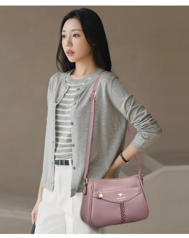 Women’s Soft Flap Shoulder Bag | حقيبة كتف نسائية ناعمة وعملية