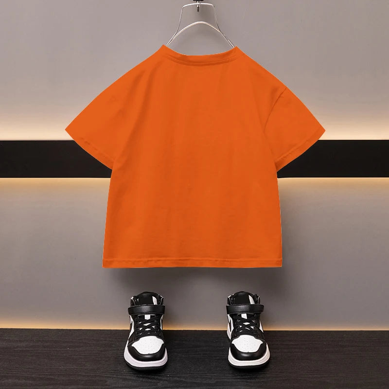 Kids’ Cartoon Bear Cotton T-Shirt 2–13Y | تيشيرت أطفال قطني بطبعة دب لعمر ٢–١٣ سنة