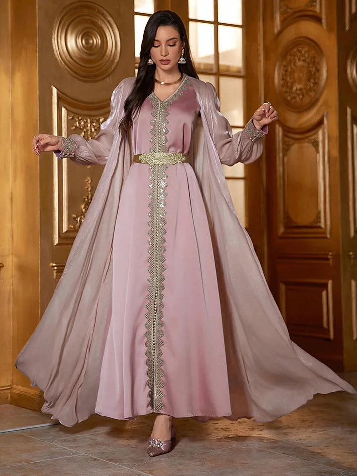 Women’s Dress | Floral Appliqué Elegant Occasion Design