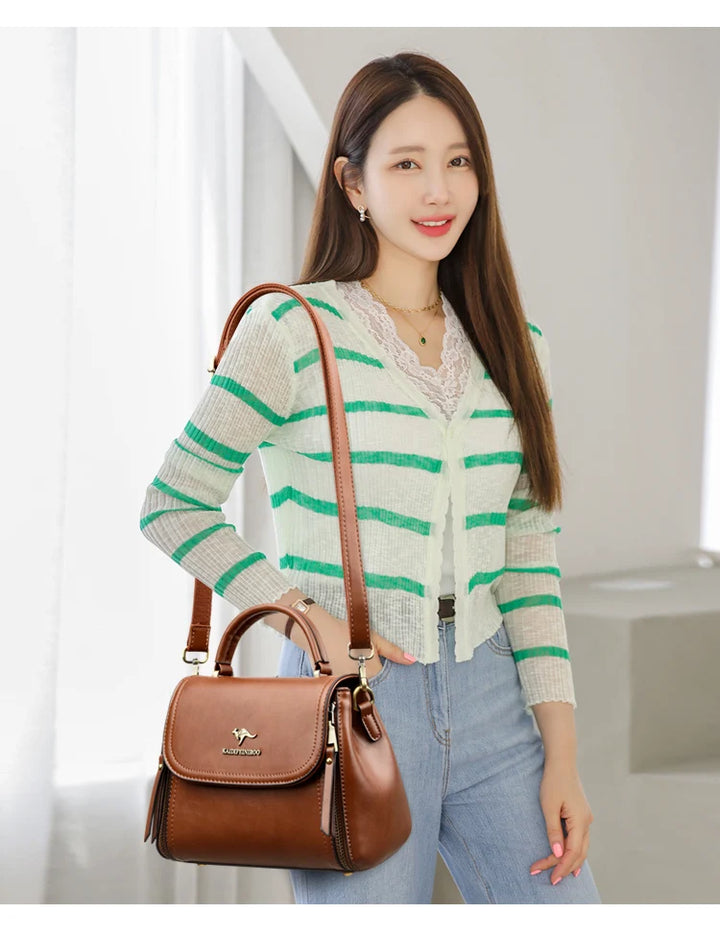 Women’s Soft Top-Handle Shoulder Bag | حقيبة نسائية بيد علوية