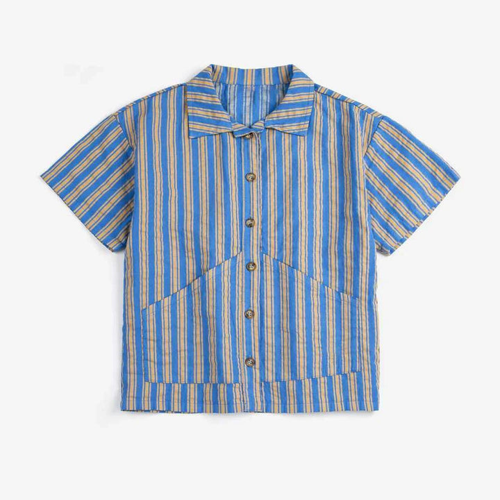 Kids’ Cotton Print Shirt & Shorts Set by Size | طقم أطفال قطني مطبوع حسب المقاس