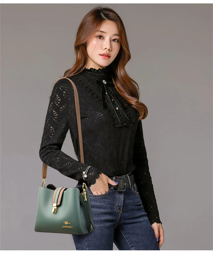 Women’s Three-Layer Small Tote Bag | حقيبة نسائية صغيرة بثلاث طبقات