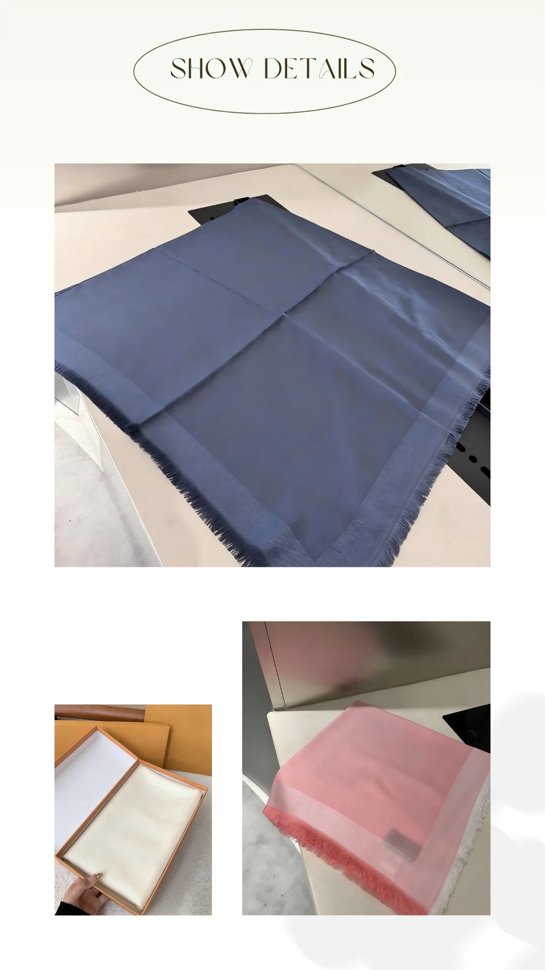 Women’s Square Silk Shawl | Elegant Lightweight Drape