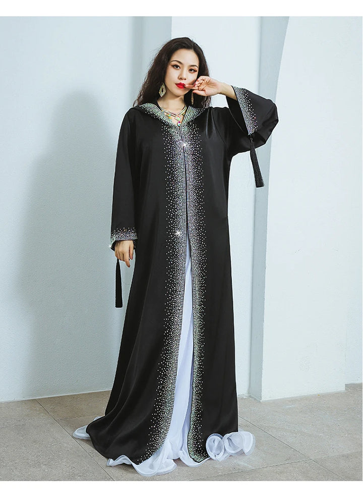 Women’s Regal Hooded Cape Abaya | عباءة كاب ملكية بغطاء رأس