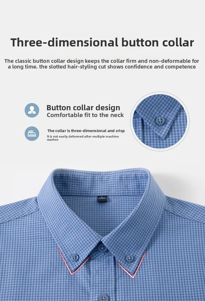 Men’s Plaid Cotton Shirt | Smart Casual Everyday Style