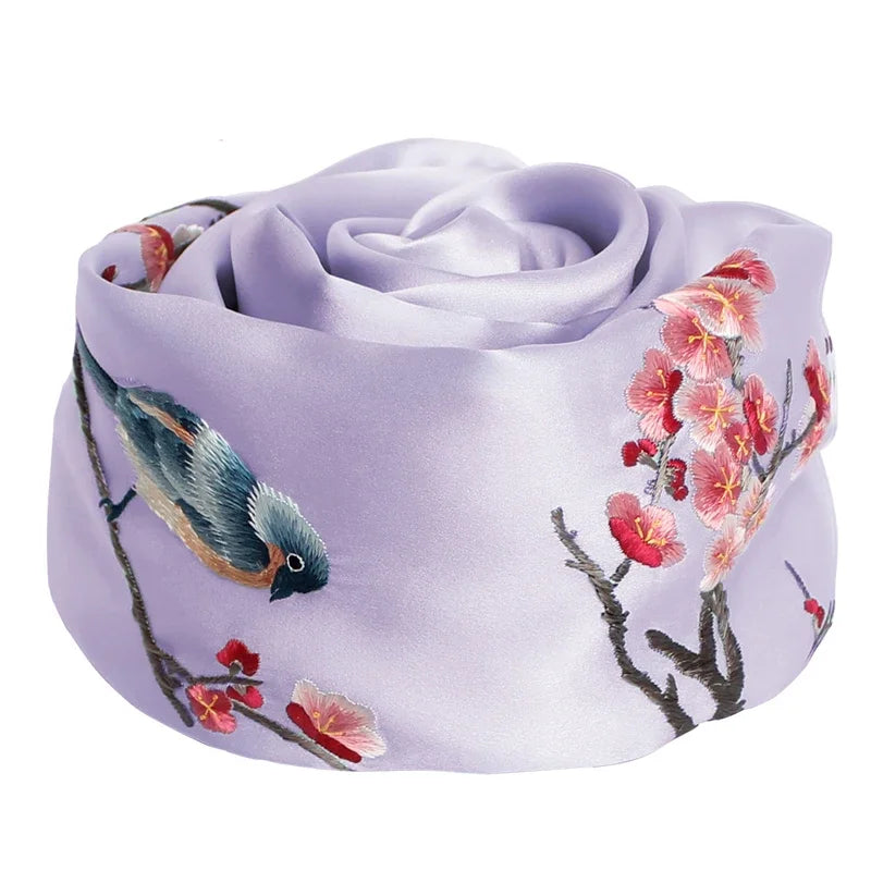 Women’s Pure Silk Embroidered Shawl
