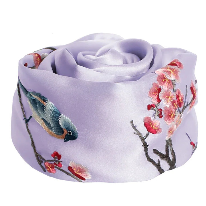 Women’s Pure Silk Embroidered Shawl