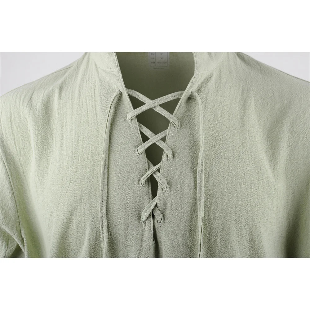 Men’s Cotton Linen Vintage Shirt | Relaxed Summer Style