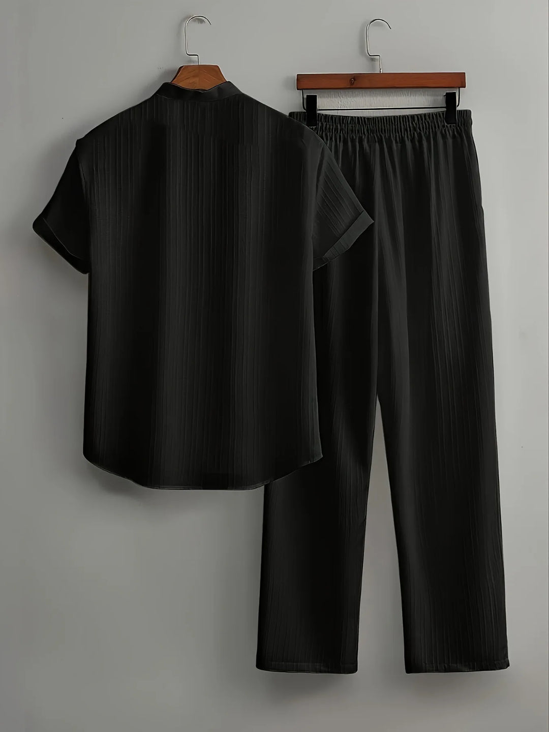 Men’s Summer Casual 2-Piece Set | Short Sleeve Shirt & Relaxed Pants