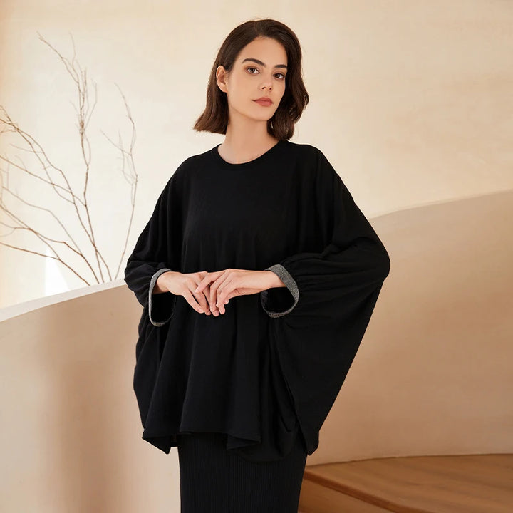 Women’s Oversized Knit Sweater | Soft Lightweight Modest Top