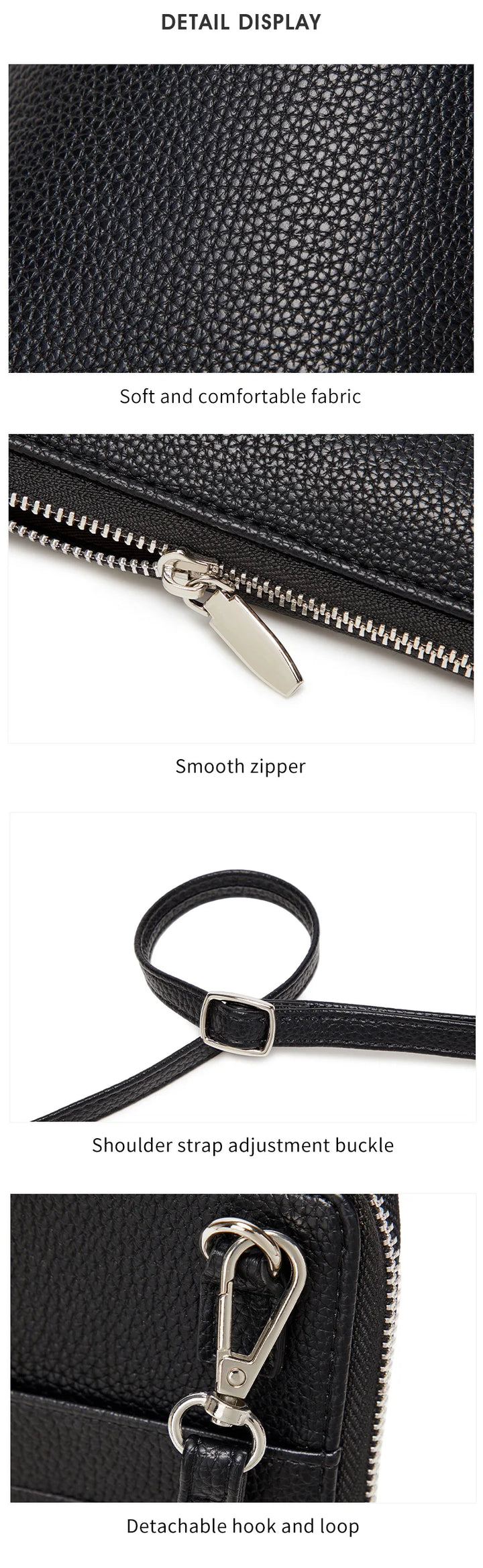 Women’s Litchi Pattern Crossbody Phone Bag | حقيبة هاتف نسائية كروس بودي بنقشة جلدية