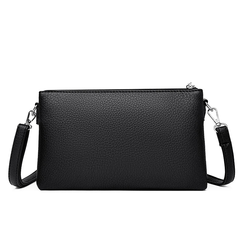 Women’s Solid Shoulder Crossbody Bag | حقيبة كتف نسائية عملية