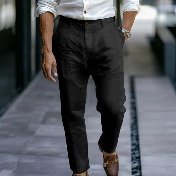 Men’s Casual Cropped Pants | Lightweight Loose Fit