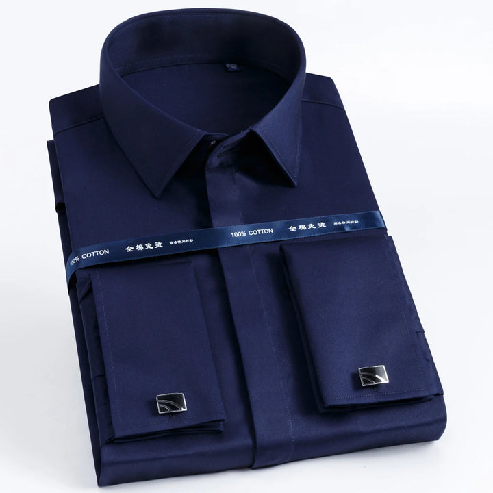 Men’s French Cuff Dress Shirt | Refined Formal Style