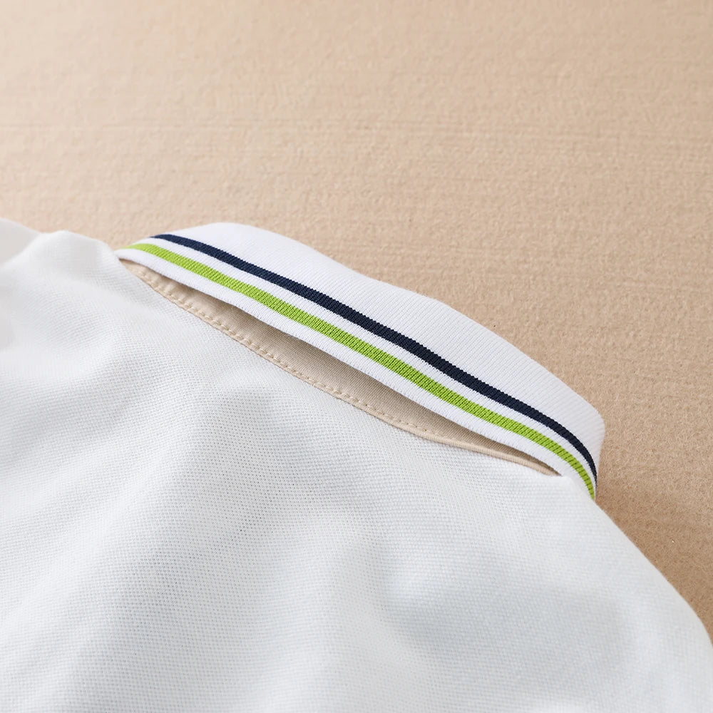 Boys’ Cotton Long Sleeve Polo Shirt 5–12Y | بولو أولاد قطني طويل الأكمام لعمر ٥–١٢ سنة