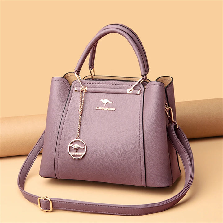 Women’s Three-Layer Shoulder Bag | Large Capacity Crossbody Tote