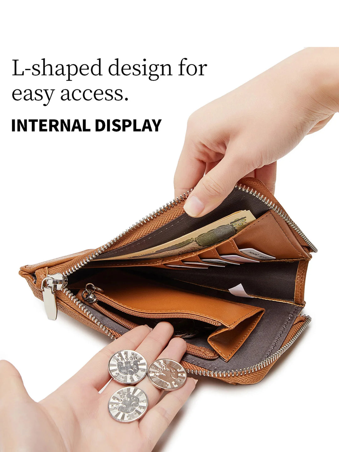 Women’s Litchi Pattern Crossbody Phone Bag | حقيبة هاتف نسائية كروس بودي بنقشة جلدية